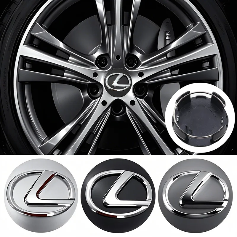 4 قطعة 62 مللي متر شعار السيارة عجلة غطاء مركزي محور اكسسوارات لكزس F SPORT ES RX NX LS UX LM LX GX LC RZ IS CT GS RC HS SC TX LB