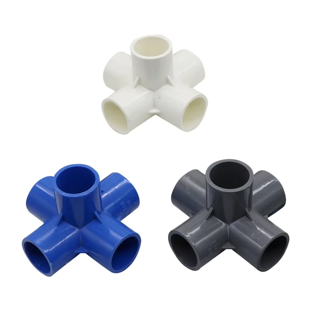 

20-50mm Pvc Three-Dimensional Five Way Water Pipe Joint, Inner Diameter 25mm, Fittings, Irrigation And Other Adapters