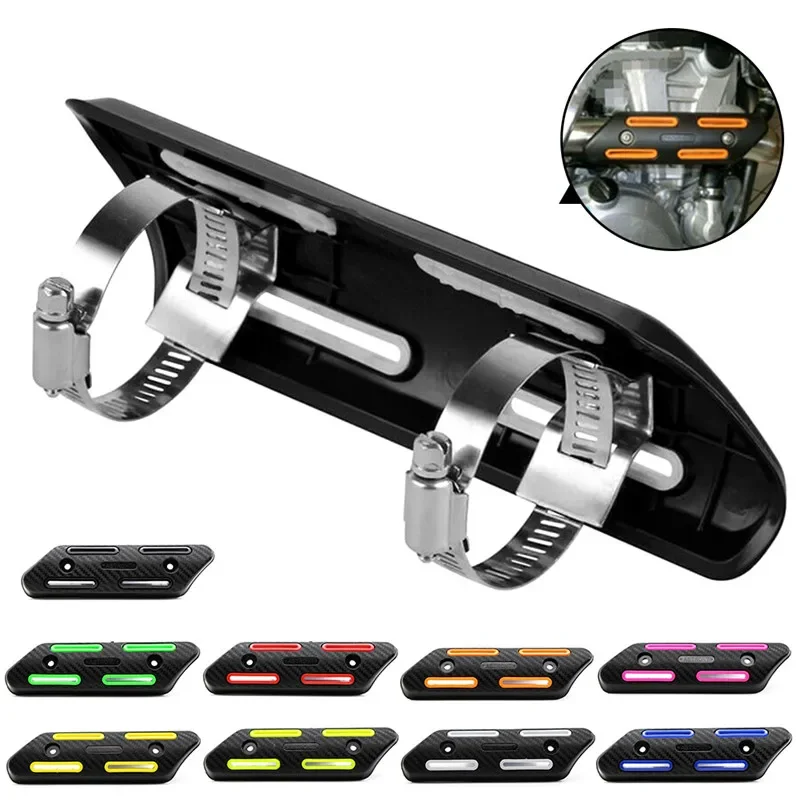 25-51 MILLIMETRI Universale Del Motociclo Silenziatore Di Scarico Protezione Scudo Termico Guard