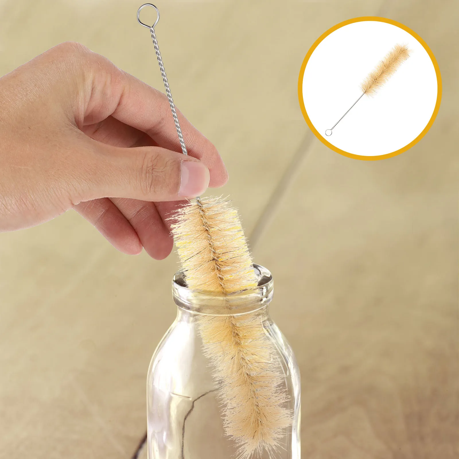 3Pcs Baby Bottle Brush Set Food Grade Long Handle Bottle Cleaning Brush for Milk Bottles Water Cups Kettles with Soft
