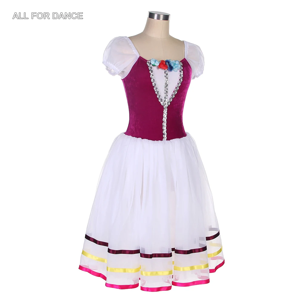 14052 Girls and Women Puff Sleeve Ballet Tutu Performance Tutu Costumes White Romantic Tutu Dresses