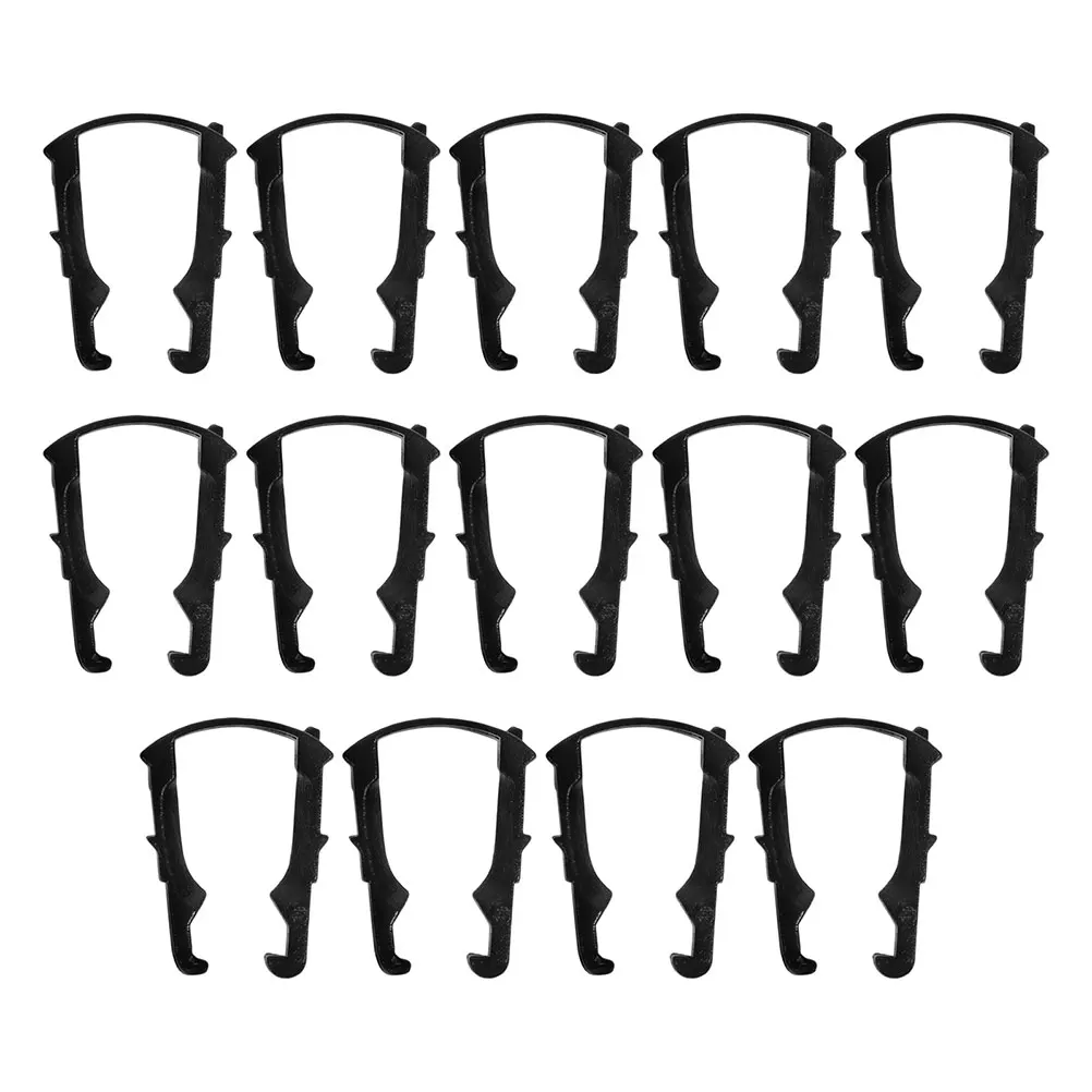 

200pcs Car Pipe Clamp Black U Shape Fuel Line Hose Retainer Spring Tubing Clamps Easy Install R70 White