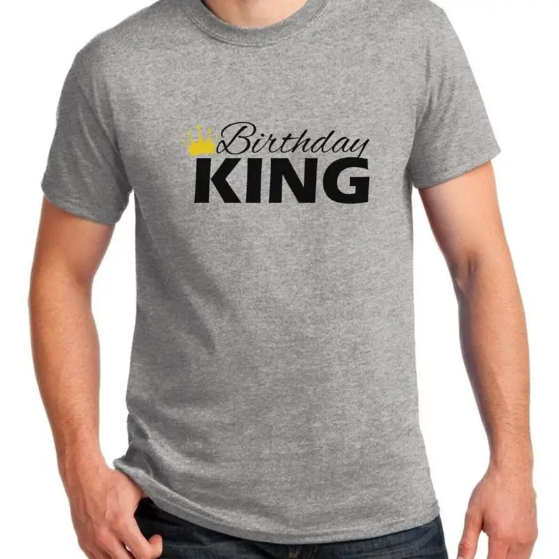 

Birthday King T Shirt Bday Funny Party For Him Men's
