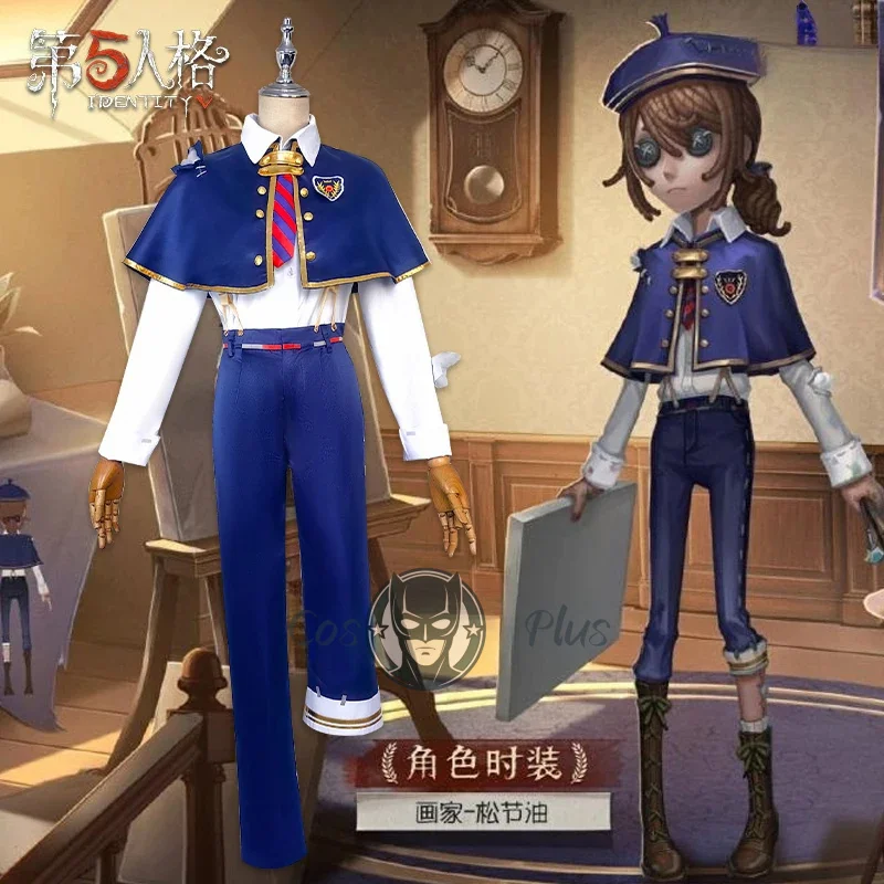 

Identity V Game Эдгар Вальден Косплей Костюм Художник ‌ Шаль, рубашка, брюки, униформа, одежда для ролевых игр на Хэллоуин, Рождественскую вечеринку