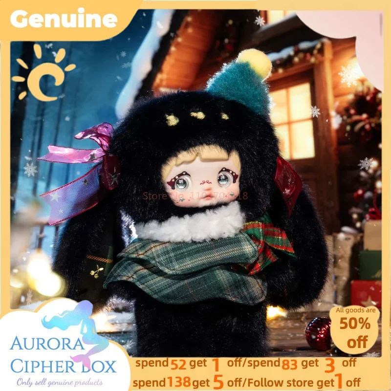 جديد حقيقي نومي السحرية عشية عيد الميلاد سلسلة الفينيل دمية قلادة سر مفاجأة Kawaii صندوق أعمى عمل الشكل هدية السنة الجديدة