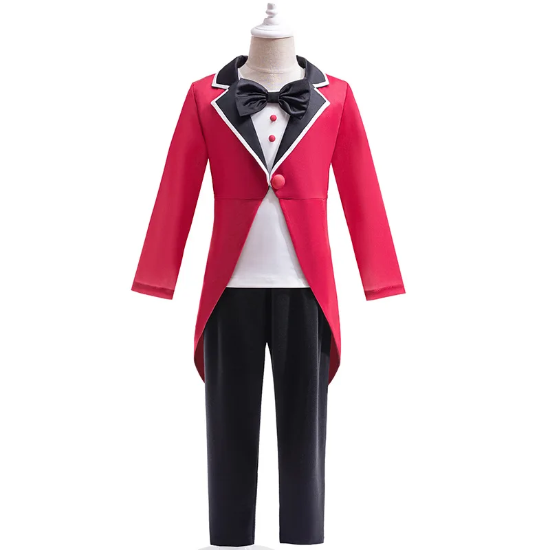 어메이징 디지털 서커스 코스프레 코스튬, 소년 패션 턱시도 테일 코트, 정장 의상, 할로윈 카니발 파티 코스튬