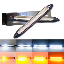 2Pcs Led Turn signal Daytime running lamp DRL Driving lights Car auxiliary lamp Strobe Signal Lamp Flashing Warning Spotlight