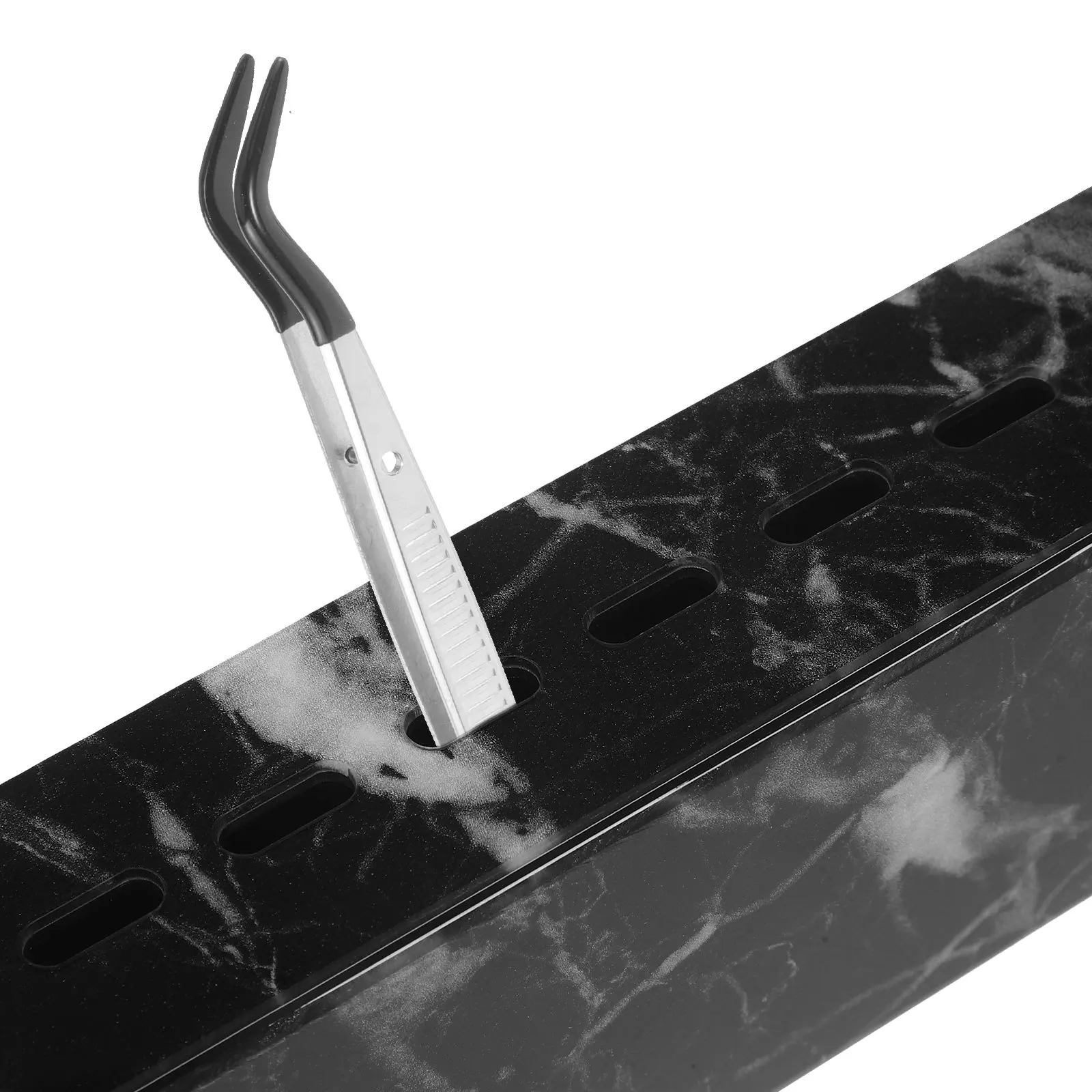 Wimperpincet Rek Acryl Make-up Organisator Marmeren Patroon Praktische Standaard Voor Salon Schoonheid Opslag Display Handig