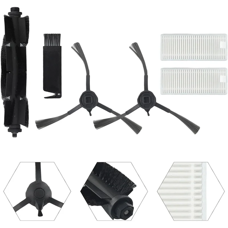 قطع غيار EMECE لأجزاء المكنسة الكهربائية 360 S8 S8 Plus مجموعة ملحقات الفرشاة الجانبية الرئيسية #1