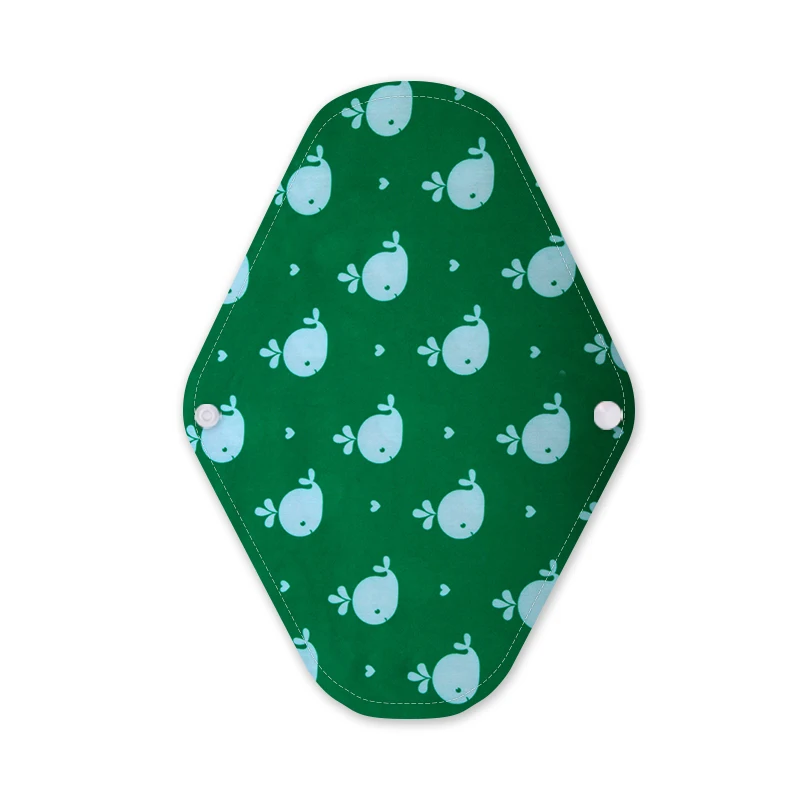 Reusable Bamboo Cotton Menstrual Pads, Waterproof Leakproof Washable Sanitary Pads For Women Menstrual Care