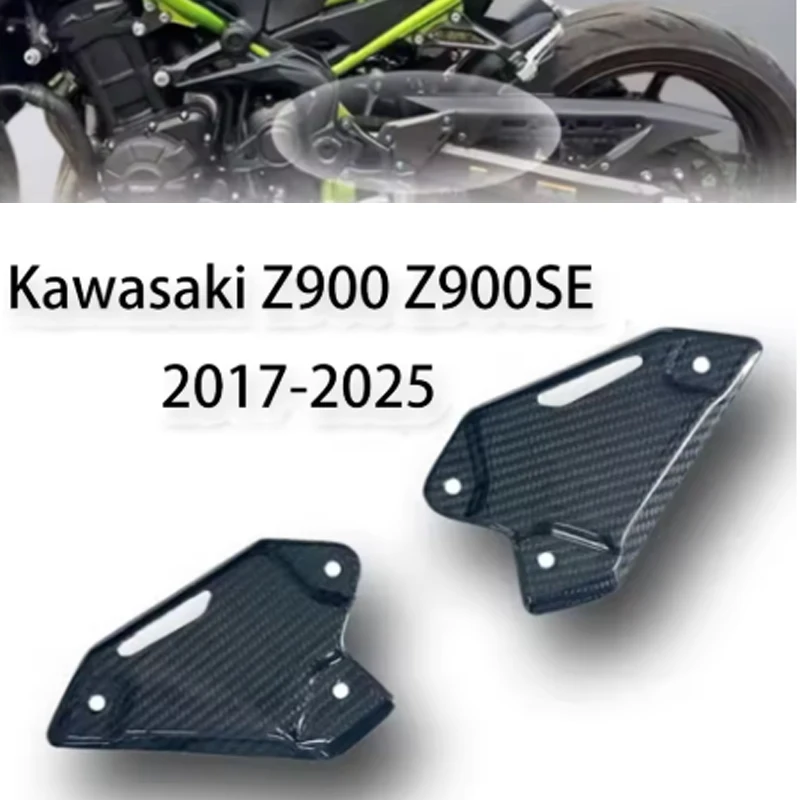 

Z900 Carbon Fiber Motorcycle Accessories Footrest Heel Guard Cover For KAWASAKI Z900 2017-2023 Rearsets Foot Rest Peg Protector