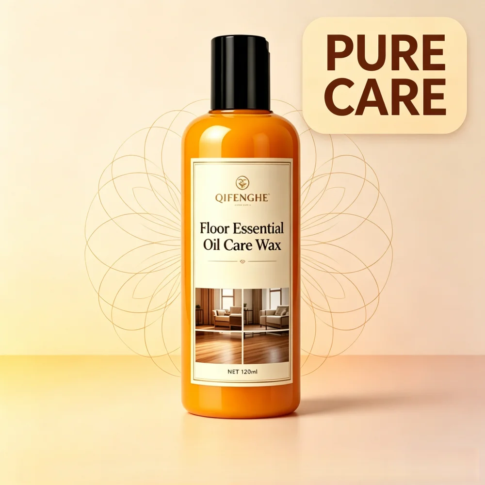 Cera para el Cuidado de Pisos QIFENGHE de 120 ml, Pulimento y Restaurador para Pisos de Madera, Revitaliza los Pisos de Madera Dura, Restaura el Brillo y Protege
