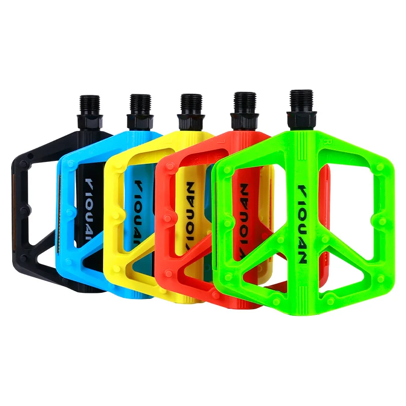 AliExpress NONE Non-Slip Flat Bike Pedals 9/16' Nylon Bearing Wide Platform Pedals for BMX Road MTB E-Bike Cycling Accessories