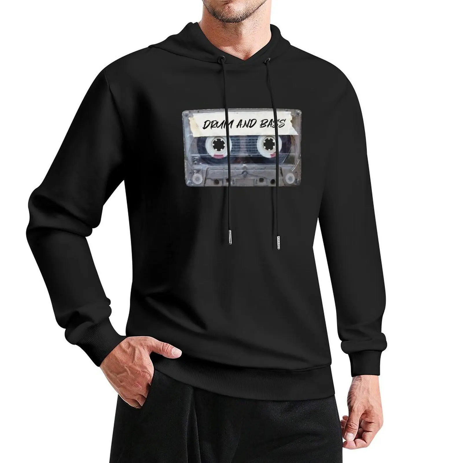 Recorded Music Genre Cassette Old School Drum and Bass Pullover Hoodie autumn jacket men new in hoodies & sweat-shirt