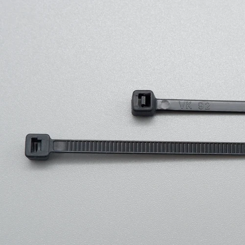 Imagen 2 del producto 100 unids/bolsa brida de nailon de plástico autoblocante negro blanco brida para cables Industrial anillo de sujeción organizar Cables fijación de cables