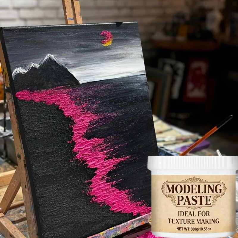 300g Weiße Modellierpaste mit 5 Spritzbeuteln, Modellier- und Linienzeichnungscreme für Kunstwerke, 10,58 Unzen – Detail 5