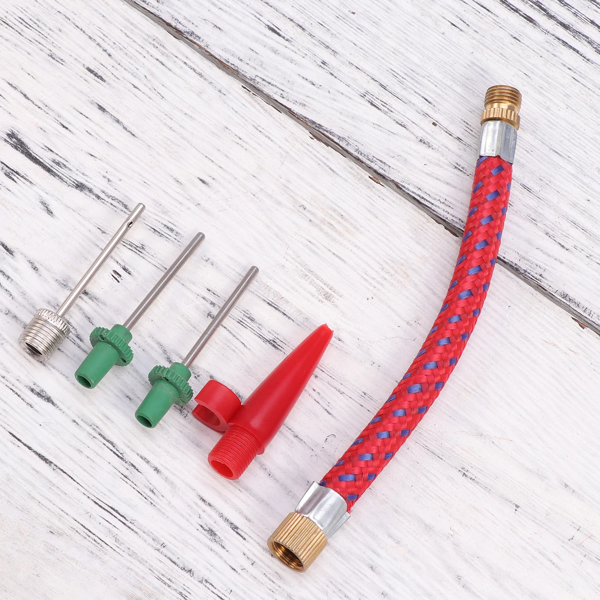 5 個の空気注入針セットスポーツボールバイクタイヤポンプ用多用途アダプターコネクタサッカーバスケットボールサッカー用