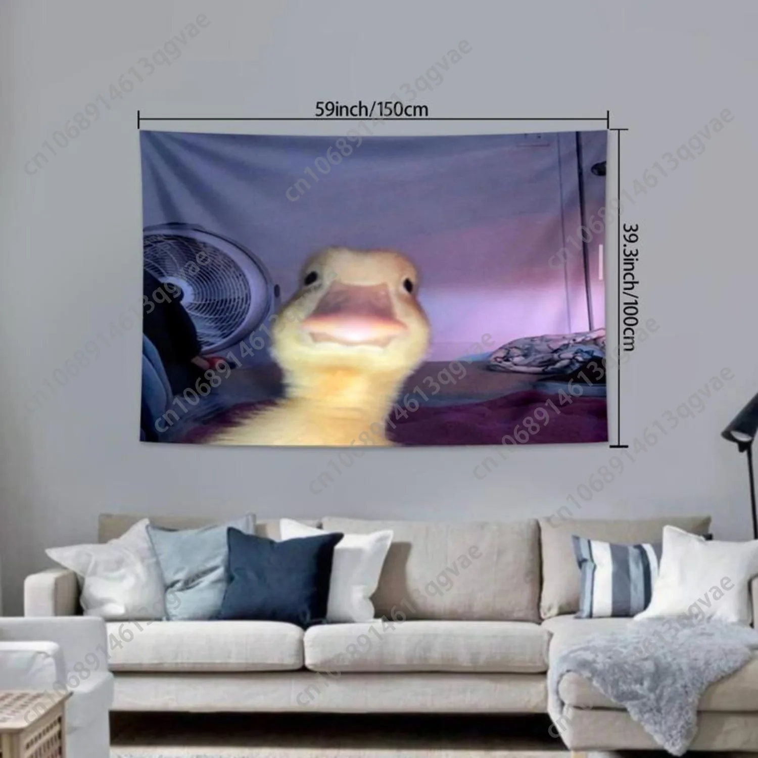 لطيف بطة نمط نسيج متعدد الحجم جميل ملون مضحك ديكور للتعليق على الحائط جدار الفن لغرفة المعيشة المنزلية ديكور مخصص