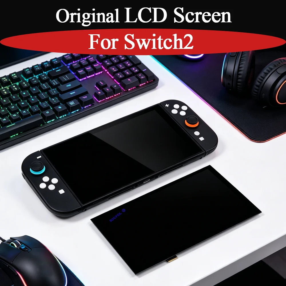 

Новый оригинальный ЖК-экран для Switch 2, дигитайзер дисплея, запасные части для ремонта, комплектующие для консоли Switch 2, игровые аксессуары