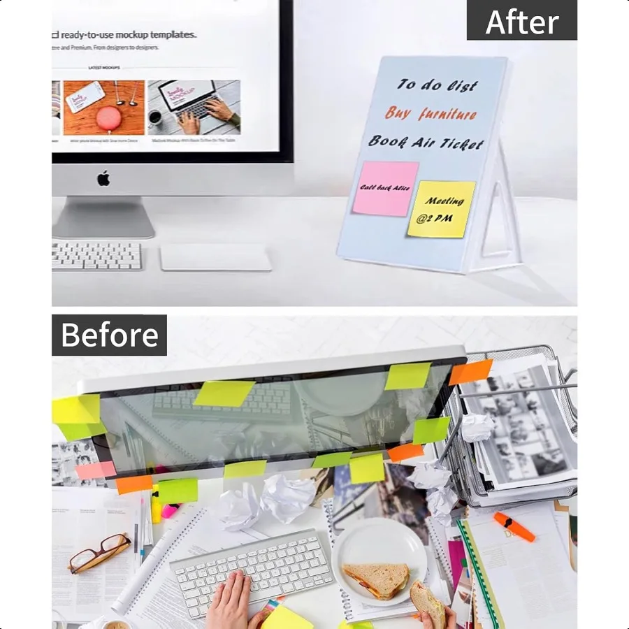 Tableau blanc effaçable à sec de bureau avec support format A5 8,3 x 5,8 pouces avec un marqueur effaçable à sec