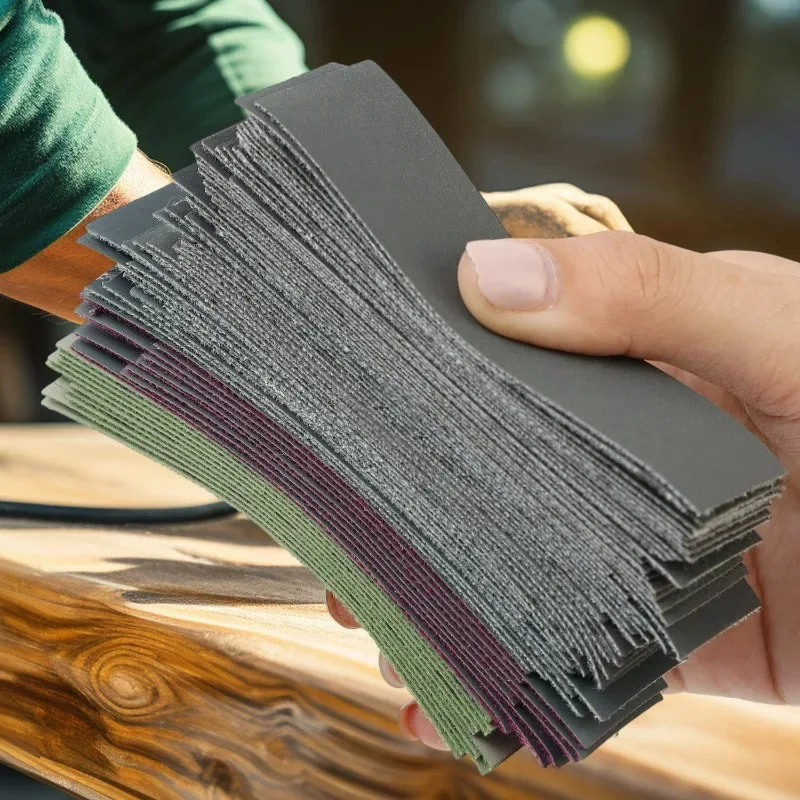 71PCS Micro Sander Kit Mini Detail Hand Sanding Tools Wet Dry Sandpaper 400-3000 Grit For DIY Craft Wood Metal Polishing Tools