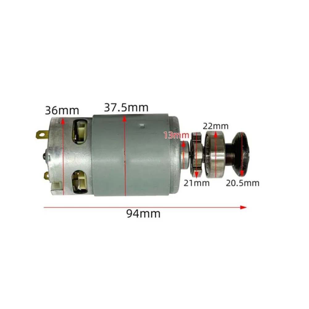 1pc Mini Lithium Angle Grinder Motor 16 8V 18V 21V Bimetallic RS550SLJDJ Mini 550 Motor For Cutting Grinding Power Tools