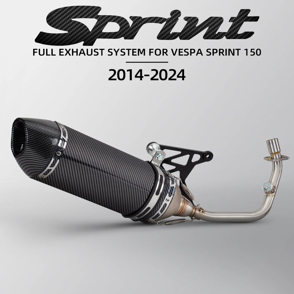 

Для Vespa Sprint 150 125 3 В Primavera 150ie 125ie выхлопная система мотоцикла, передняя соединительная труба R77, глушитель