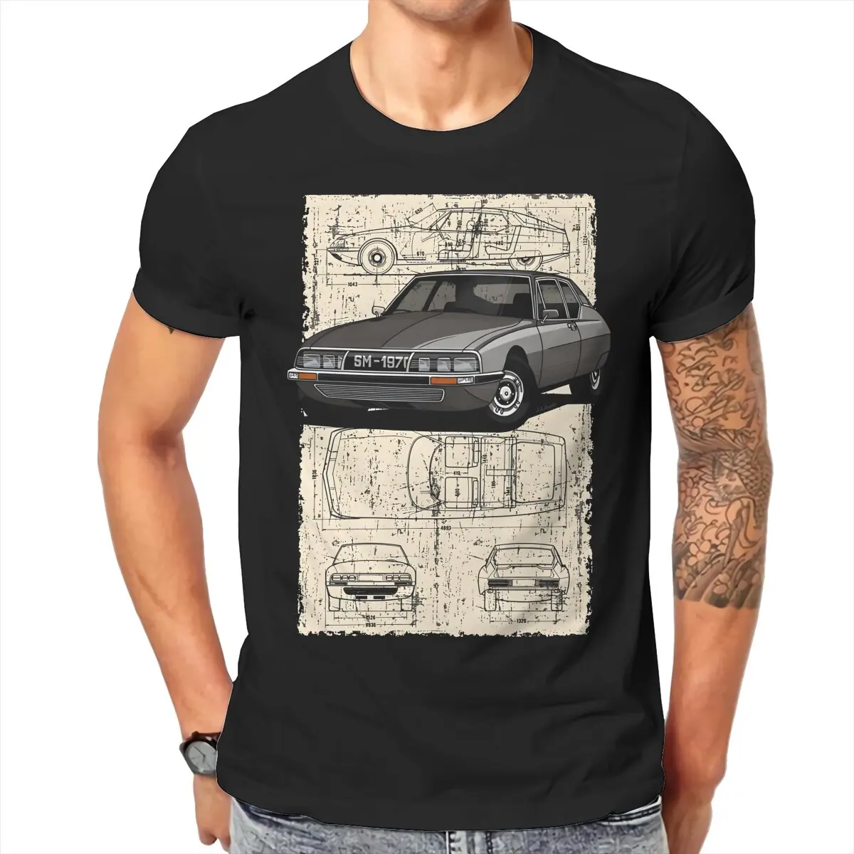 My Drawing Of The Classic French Gran Turismo Game T Shirt Punk Crewneck COTTON  Tops