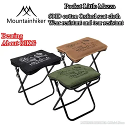 MOUNTAINHIKER Camping Portable Folding Stool Ultra-light Aluminum Alloy Storage Chair Mini Fishing Chairs Picnic Light Furniture
