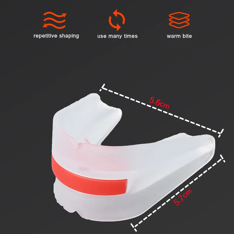 1 Pcs Double-Sided Sport Mouthguard Adults Teeth Mouth Guard for MMA Taekwondo Boxing Football Basketball Hockey Teeth Protector