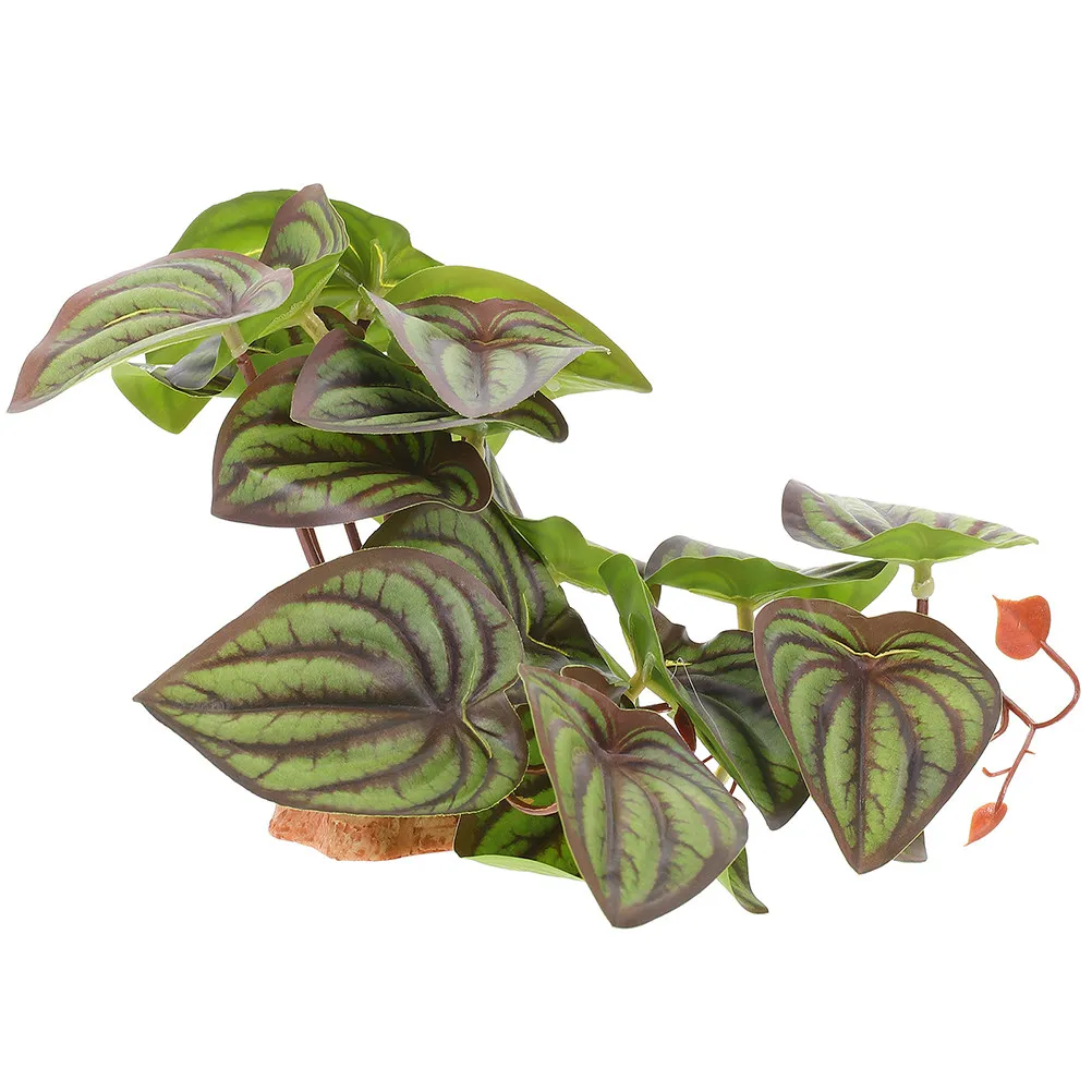 High Quality Simulation Terrarium Plants Reptile Tank Aquarium Fish Tank Decor Fake Plant for Lizard Chameleon Corn Snake - view 3