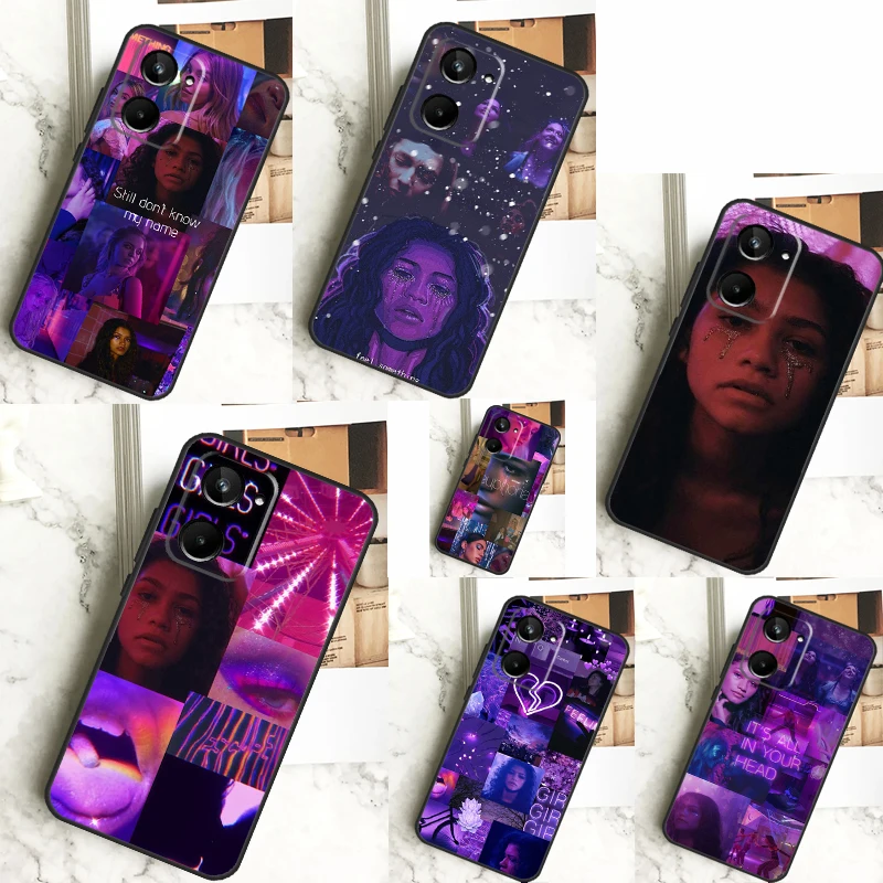 American TV Euphoria Zendaya Rue For Realme C31 C33 C35 C51 C53 C55 C67 GT5 GT Neo 6 9 10 11 12 Pro Plus C21Y C25s C30 Case