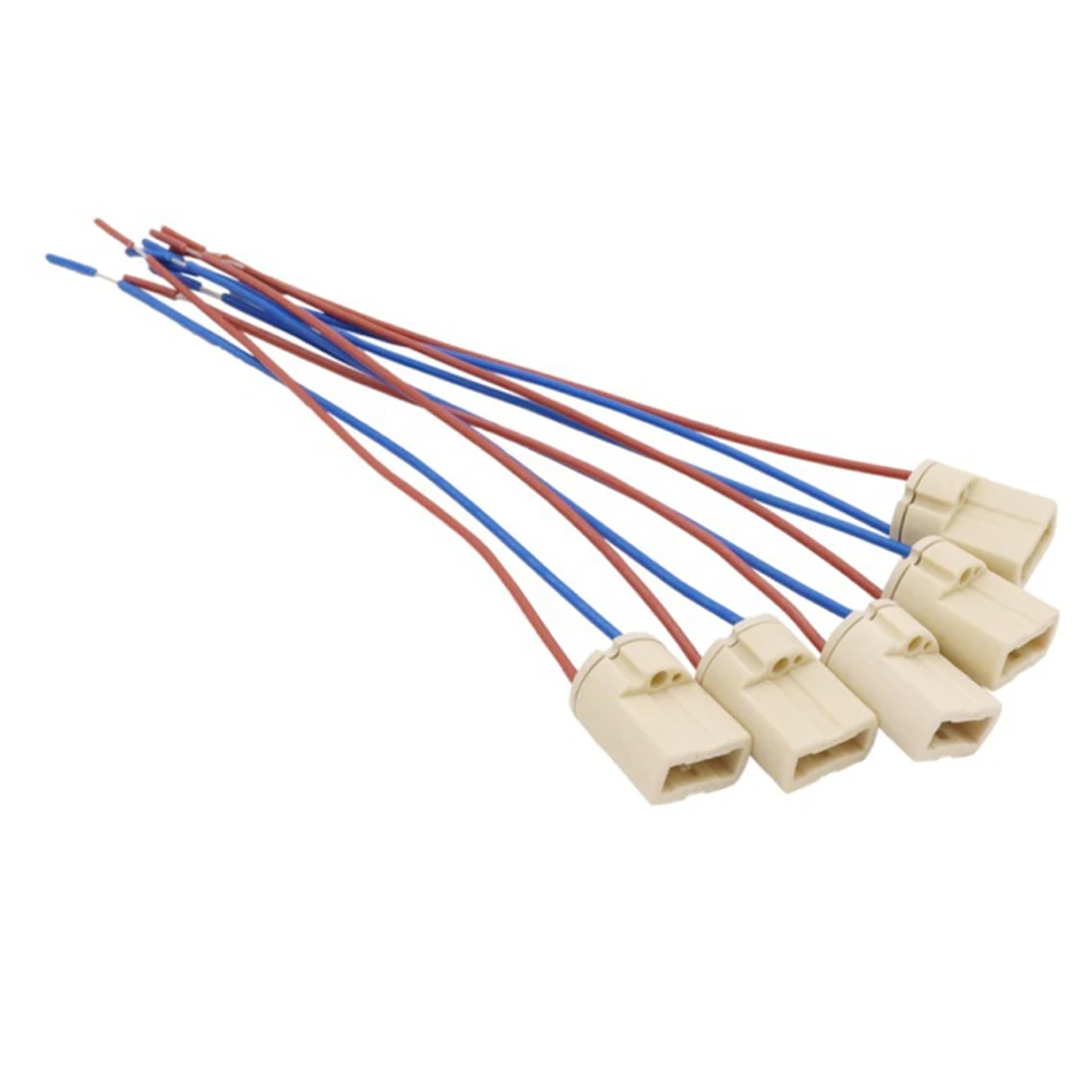 Bombillas LED halógenas G9 con Cable, 5 uds, 500W, 250V, 2A, Bases de luz de cerámica, accesorios de iluminación