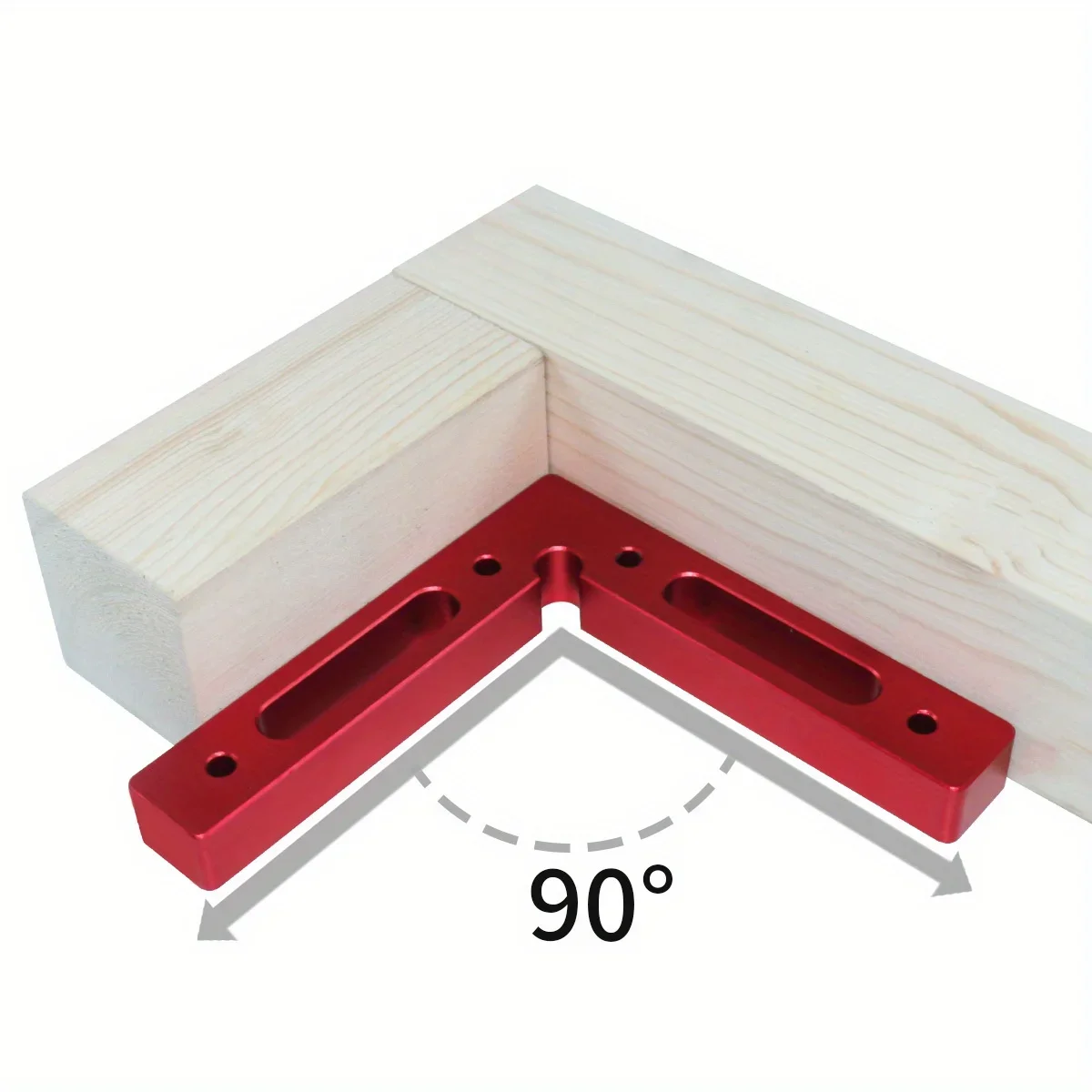 Aluminium 90 Degree Positioning Squares 4.7' X 4.7'(12x12cm) Right Angle Clamp Woodworking Carpenter Tool Corner Clamping Square