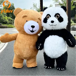 Giant Teddy Bear Inflatable Costume Plush Polar Bear Birthday Party Carnival Cosplay Fancy Dress Cartoon Walking Doll Mascot