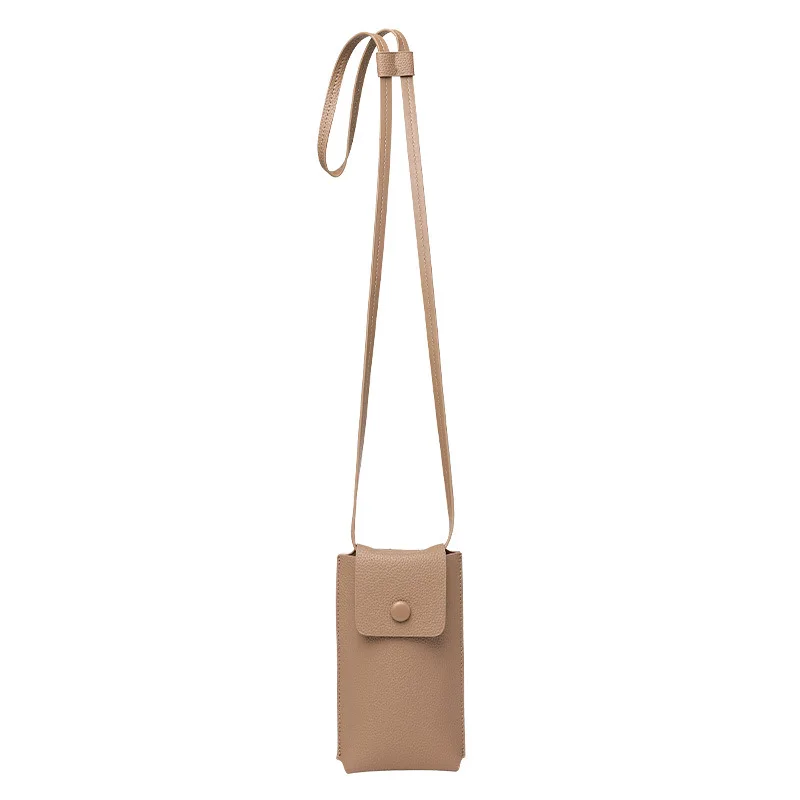 Bolso Simple para teléfono móvil, bolso de hombro pequeño para chica a la moda Joker de ocio suave para mujer, diseño japonés