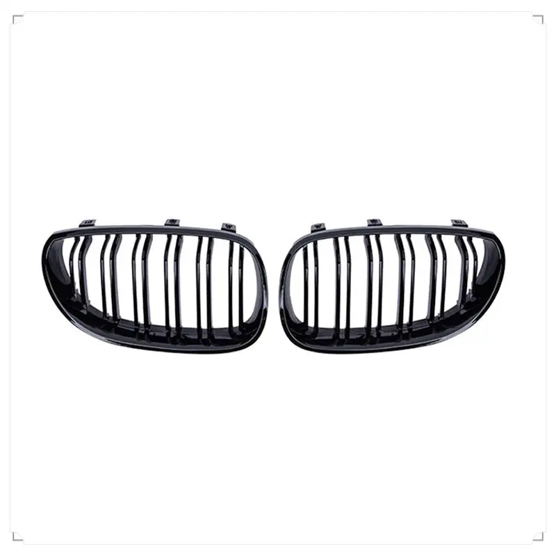 

Car Bumper Grille Double Line For BMW E60 M5 E61 520I 545I 550I 535I 2003-2009 Gloss Black