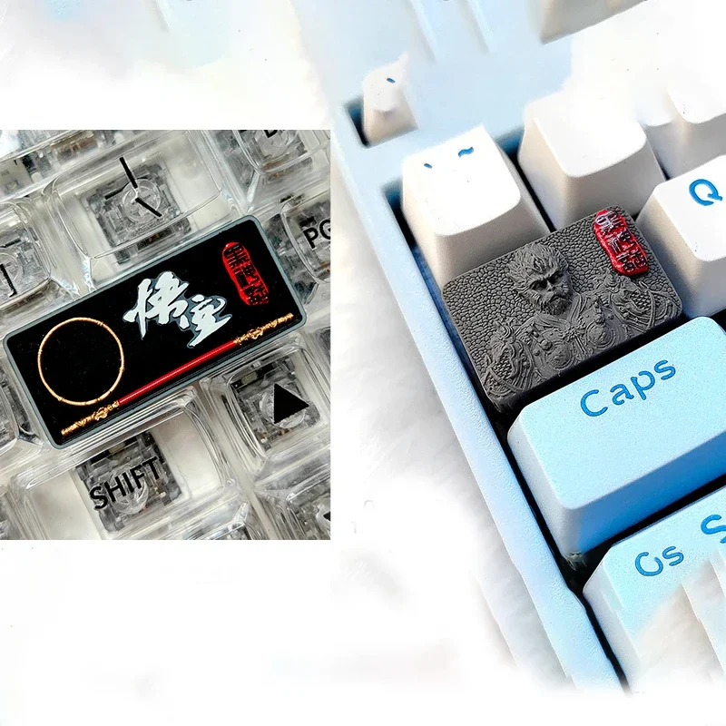 Artisan Keycap Black myth Wukong handmade Resin Key Caps Mechanical Keyboard Caps personalized Accessories Gifts Korean Keycaps