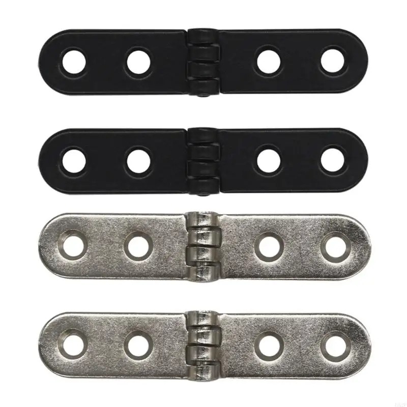 

652F Pack Of 2 Folding Door Hinges with rusts Resistant Finish Heavy Duty Door Hinges Simple Installs for Furniture & Decors