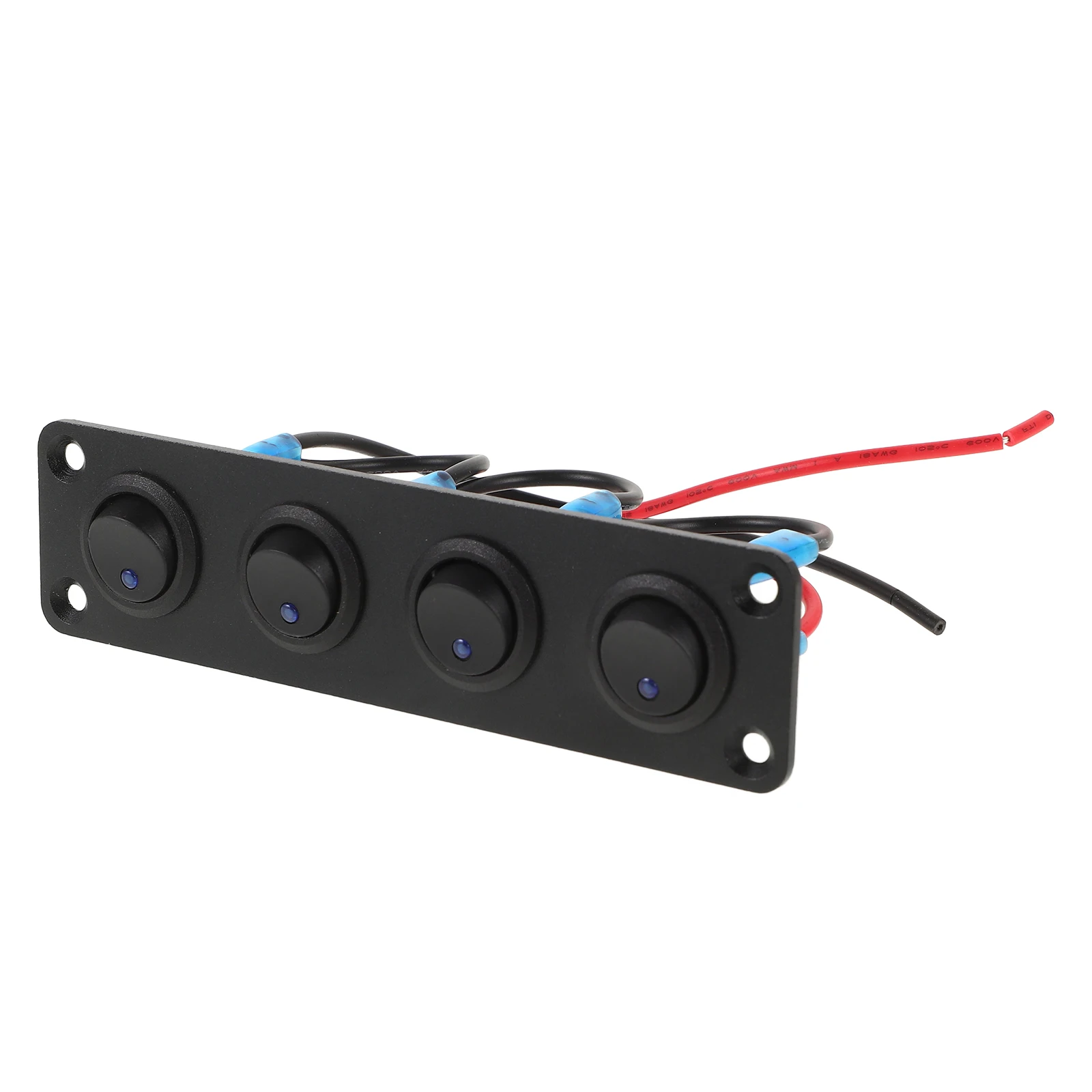 

4 Gangs Marine Rocker Panel Car Boat Rv Automotive Replacement Toggle Switches Durable Waterproof Sleek Design Easy Operation