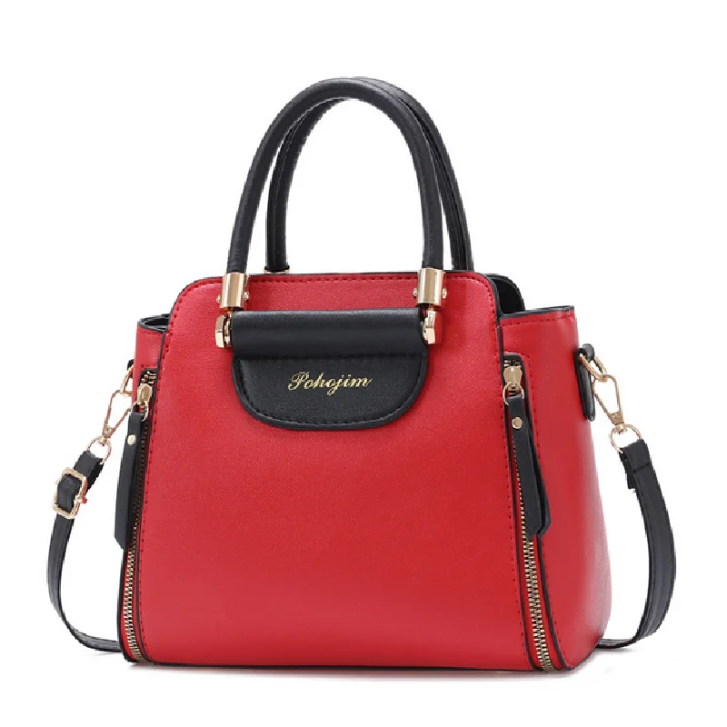 Women's Bags 2023 New Fashion Women's Bags Hit color Hand-held Bag Europeand the United States All-match Shoulder Messenger Bag