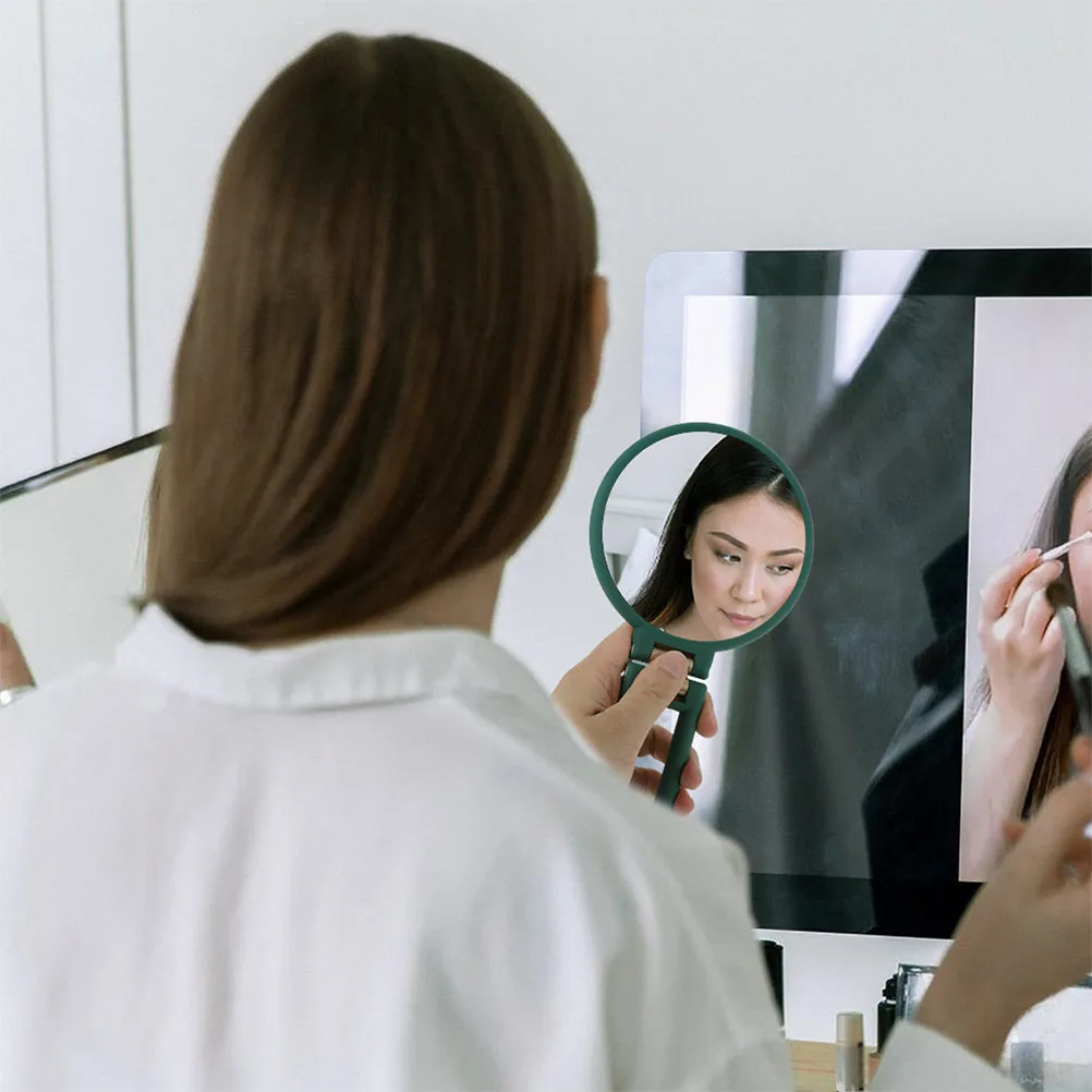 

Travel Cosmetics Mirror Portable Foldable Dual-Sided Magnification Clear Reflection Durable for Bathroom Desk Bedroom