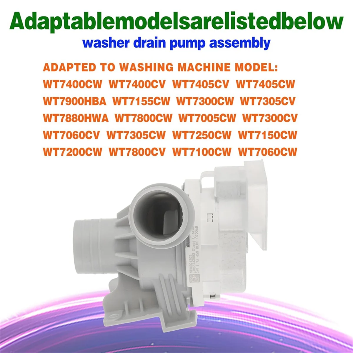 بيزم أها 75673404   مجموعة مضخة تصريف الغسالة لمضخة تصريف الغسالة LG استبدال AP 6978814   PS 12748410