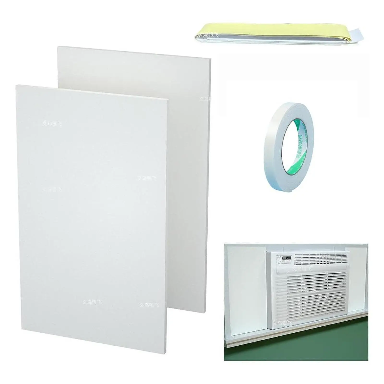 Multifunctional Foam Insulation Panel Adjustable Air Conditioner Side Board Weather Seal Kit for Enhanced Protection