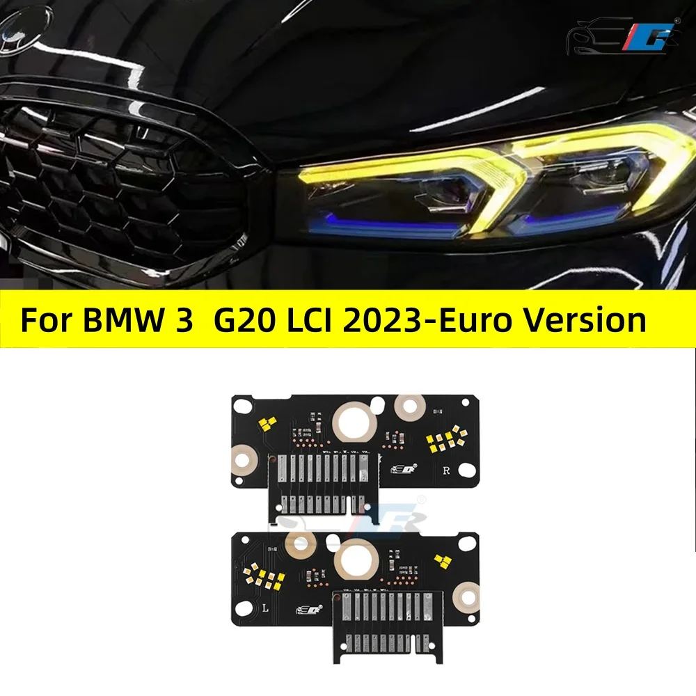 

Euro Version For BMW G20 G21 G28 3 Series low hight 2023 Laser DRL Multicolor LED Module Style Daytime Running Lights Yellow DRL