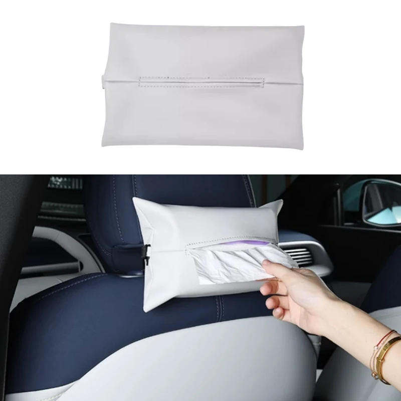 Car Headrest Tissue Bag Fit for Xpeng G6 High Quality Car Multi-function Paper Box Car Modification Interior Accessories