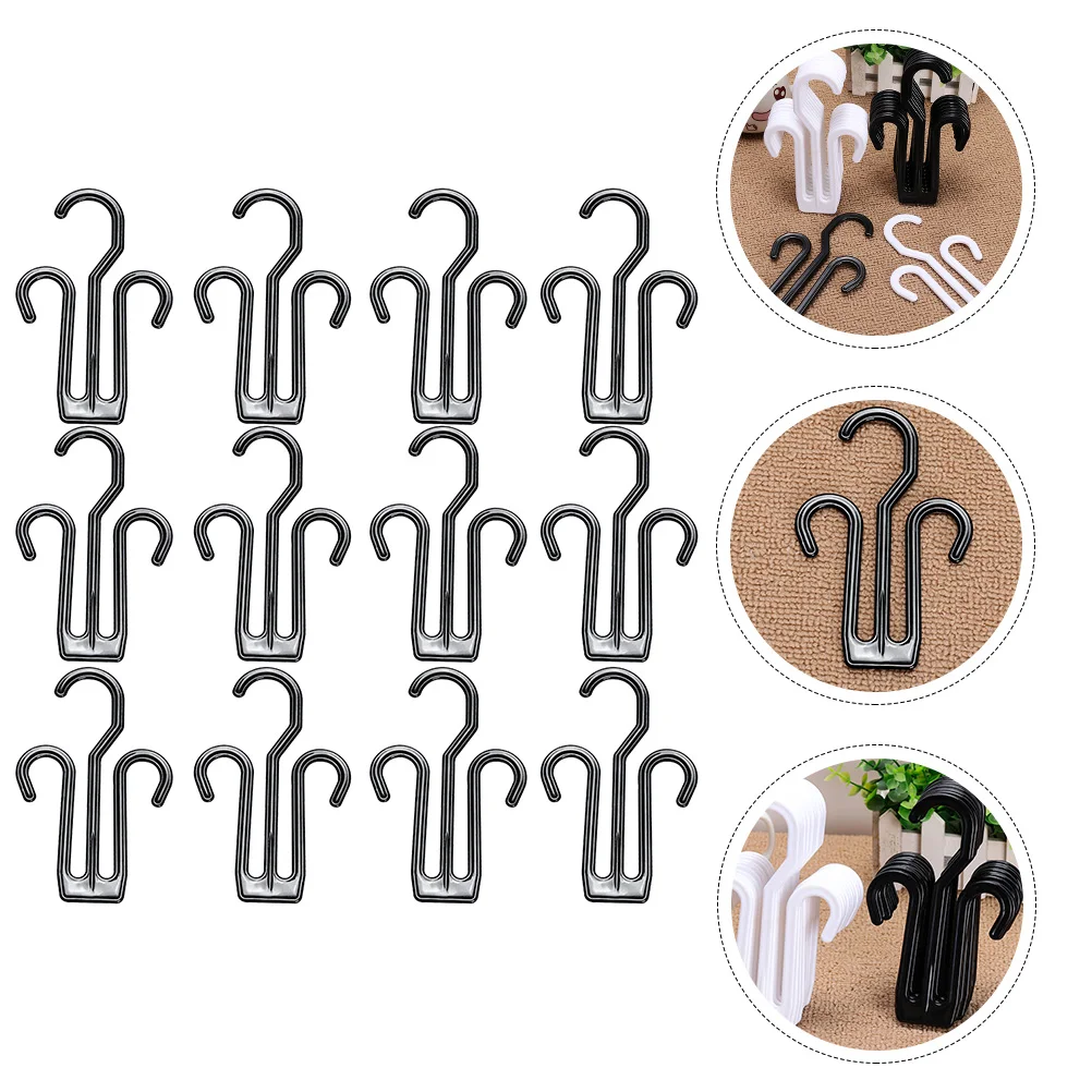 

20 Pcs Multifunctional Shoe Rack Plastic Hooks for Home Hotel Dormitory Store Hanging Sandals Slippers Shoes