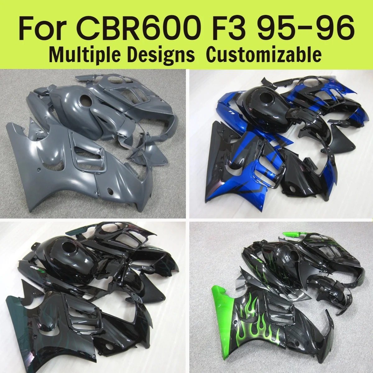 

For Honda CBR600F3 1995 1996 Fairing Kit CBR 600F3 95 96 ABS Cowling Injection Bodywork Set Motorcycle Fairings