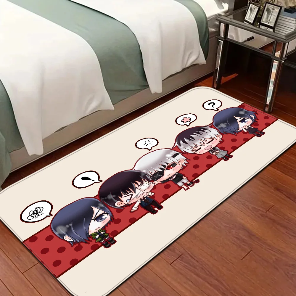 Anime Tokyo Ghoul Entrance Door Mat Washable Non-Slip Living Room Sofa Chairs Area Mat Kitchen Welcome Doormat