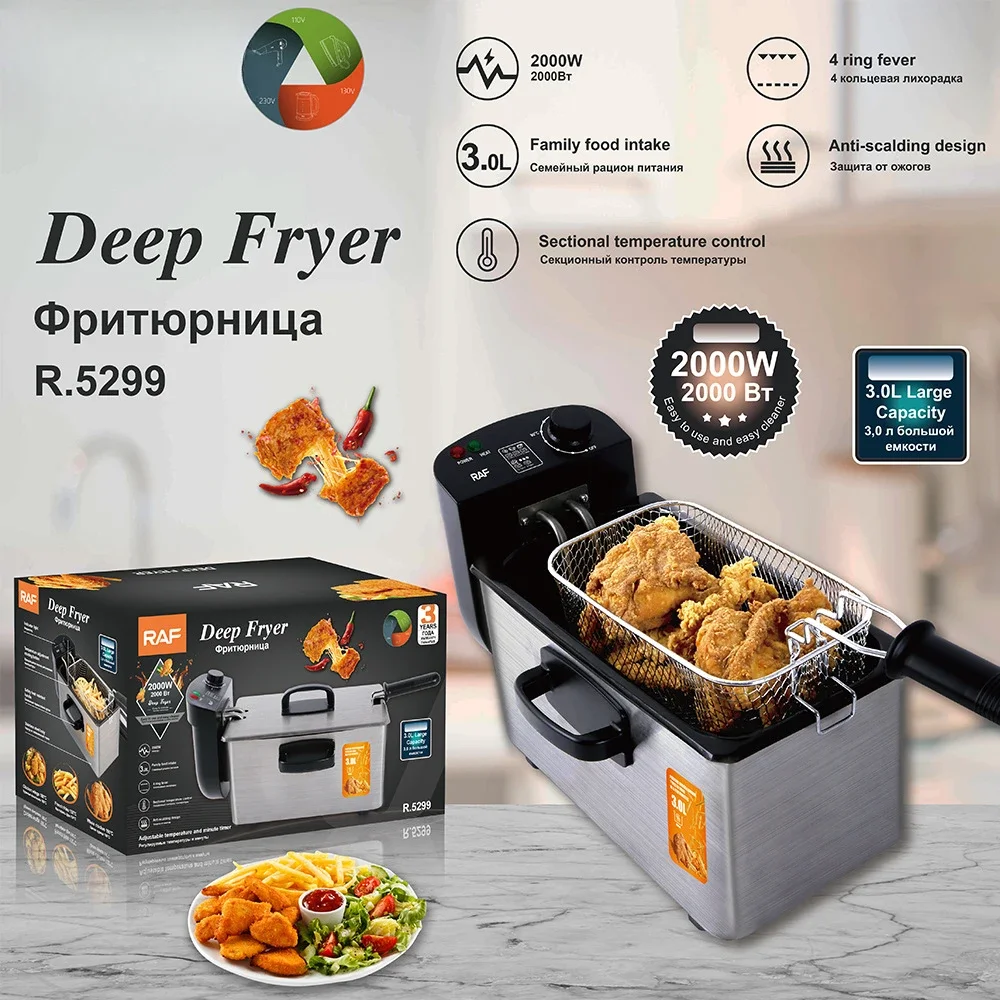 Fryer  Small Electric Fryer Electric Fryer Commercial Fritters French Fry Machine Stall Fryer Constant Temperature